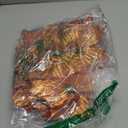 12Pcs Glitter Christmas Poinsettia Flowers 7 Inch Large Artificial Flower Ornament for Xmas Tree Wedding Birthday Festival Holiday Party Home Decoration (Orange)