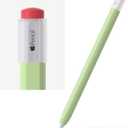 ELETIUO Silicone Case Compatible with Apple Pencil 2nd Generaion Cover, Protective Holder Grip Sleeve with Cap Accessories Compatible with iPad Pro 11 12.9 inch, Green