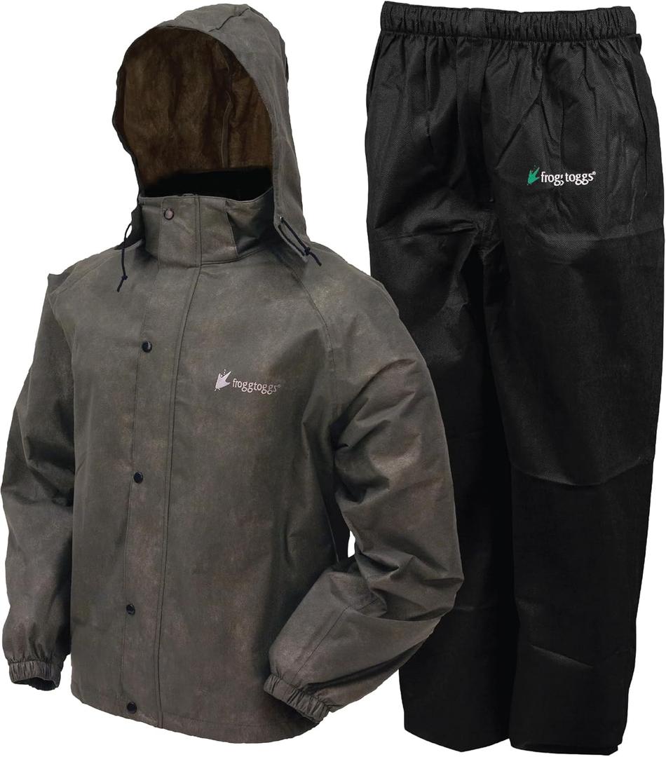FROGG TOGGS Men's Classic All-Sport Waterproof Breathable Rain Suit (Large)