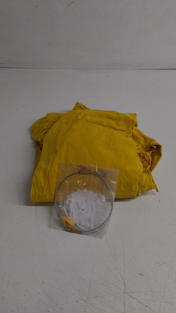 Bed Canopy for Kids, Round Dome Kids Mosquito Net Indoor Outdoor Castle Hanging House Decoration Reading Nook Kids Playing Home Decoration(Bright Yellow)