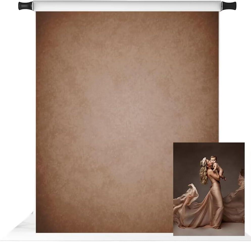 Kate Old Master Abstract Texture Light Brown Backdrop Photo Background Studio Props,7x5ft