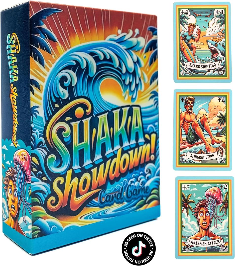 Card Game for Teens 6+ | Surf-Themed Travel Games, Board Game | Ideal for Babysitting Games, Cards to Send to Kids at Camp, Road Trip, Camping Trip & Family Game Nights, Table Top Game