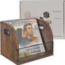 Vinyl Record Storage Record Crates for Vinyl Record Holder Wooden LP Record Storage Vinyl Crate Holds Up to 50 Record (Retro Color (1 Pack)), vintage brown