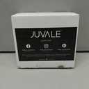 Juvale Set of 6 White Wooden Coasters with Holder for Drinks, Coffee Table, and Floral Farmhouse Decor (3.8 Inches) - Coasters Set