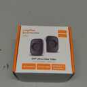 LongPlus 5MP 3K Window Camera, Night Vision Window Cameras for Home Security, 2.4G & 5G WiFi, AI Person & Motion Detection Siren, 24/7 Recording, Two-Way Audio, 60S Easy & Quick Install, 2 Packs