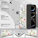 MecBevia Case Compatible with iPad Air 11-inch M4 2026 / M3 2025 / M2 2024, Hard PC Back Cover with Auto Wake/Sleep, Vintage Bloom