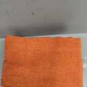 Tony's collection Christmas Orange Sheer Curtains Faux Linen Textured 95 Inches Long Drapes for Living Room Bedroom Guest Room Window Treatments Home Decorations (52×95 Inch, Orange, 2 Panels