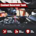 Aluminum Coolant Reservoir Tank for Jeep Wrangler JL 2018-2024 & Gladiator JT 2020-2024 3.6L/3.0L V6 - Replace OEM 68283565AB, Overflow Bottle Expansion Tank, Stop Leaks & Overheating