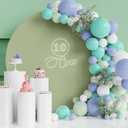 Wokceer 7.2FT Round Backdrop Cover Round Arch Covers Sage Green Spandex Circle Balloon Arch Backdrop Cover for Wedding Birthday Party Baby Bridal Shower Decor