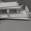 SKOLOO Hat Rack for Wall with 14 Hooks, Pack of 2, Solid Wooden, Modern, Expandable Coat Rack Wall Mount for Coats, Hats, Bags, Baseball Caps, White