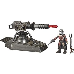 STAR WARS Mission Fleet Expedition Class Hover E-Web Cannon Mandalorian 2.5-Inch-Scale Figure and Vehicle Accessory, Toys for Kids Ages 4 and Up