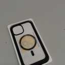 Miracase Glass Series for iPhone 15 Case [Compatible with MagSafe] Full-Body Magnetic Bumper Case with Built-in 9H Tempered Glass Anti-Fingerprint Screen Protector + Camera Lens Protector, Black