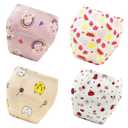 Upairy Training Pants for Girls Boys,Toddler Potty Training Underwear,Leakproof Reusable Kid Confident Panties,Children's Potty Underwear 100% Cotton for 2T-6T(4PCS,M)