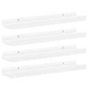 vidaXL Wall Shelves 4 pcs White 15.7"x3.5"x1.2