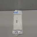 EATON Wiring STE14W Polycarbonate 1-Gang Blank Sectional Mid Size End Wall Plate, White
