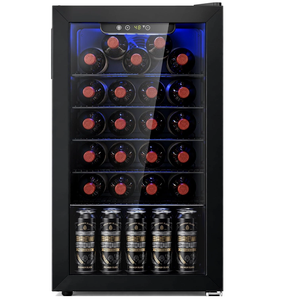 Antarctic Star Mini Fridge 130 Can Beverage Refrigerator Cooler,3.1cu.ft Beverage Refrigerator with Adjustable Shelves & Digital Temperature for Soda Beer or wine fridge for Home, Office Bar