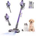 Cordless Vacuum Cleaner,Vacuum Cleaners for Home with Super Suction,Lightweight Stick Vacuum with 35 Mins Runtime,Rechargeable Cordless Vacuum for Carpet, Tile, Pet Hair, Hardwood Floors(Dark Purple)