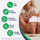 Silicone Toe Separator, Toe Spacer for Overlapping Toes, Foot Pain Relief, Bunion, Hammer Toe, Plantar Fasciitis, Comfortable & Breathable for Women & Men (White)