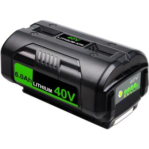 6.0Ah Replacement for Ryobi 40V Battery Compatible with Ryobi 40 Volt Lithium Battery OP4050 OP4060 OP4040 OP4020