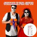 6 Pcs Halloween Flameless Taper Candles 11 Inch Long Red White Battery Operated LED Bloody Handprints Candles Haunted Table Centerpiece for Holiday Party Table Decor