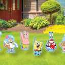 Nickelodeon SpongeBob Yard Signs with Metal Stakes, 17" Characters