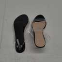 Allegra K Women's Clear Slide Stiletto Heel Clear Sandals (8)