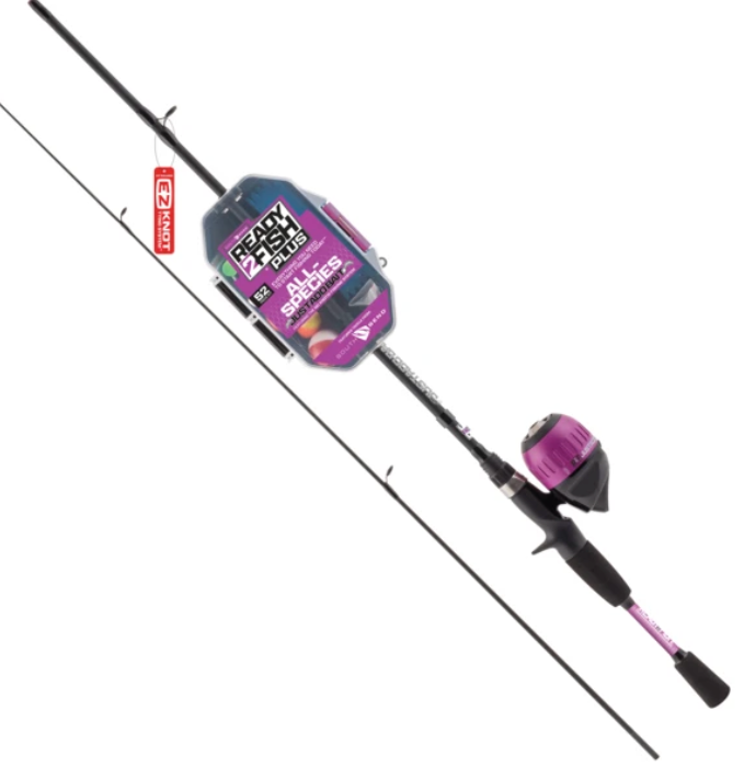 Ready 2 Fish Plus 52 Piece Kit Everything You Need To Start Fishing Today 5ft 6in (1,67m) 2 pc Purple