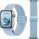 Compatible with Apple Watch Band for Small Wrists, Adjustable Braided Magnetic Nylon Strap for Women, Fits 38mm 40mm 41mm 42mm 44mm 45mm 46mm 49mm, Series 10 9 8 7 6 5 4 3 2 1 SE Ultra