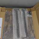 Side Table Sofa Tray for Couch Heavy Metal Base Swivel/Adjustable Height, Sofa Bed Bathroom Study TV Tray C Shaped End Table Food Snack Trays for Eating (19.7*15.7 in, Brown)