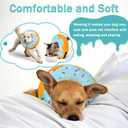 Recovery Donut Collar for Dogs & Cat,Inflatable Dog Cone Collar Alternative After Surgery,Soft Cone for Large Medium Small Dog,Adjustable Pet Neck Donut(Blue,Large)