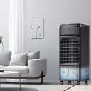 NOMEY Evaporative Air Cooler, 3-IN-1 Air Conditioner Portable for Room w/ 4 Modes & 3 Speed, 12H Timer, 1 Gal Detachable Water Tank, 4 Ice Packs, Remote, 70 Oscillation Air Cooler for Bedroom Indoor