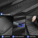 AOMSAZTO Floor Mats & Cargo Liner with Backrest Mat for 2024-2026 GMC Acadia (Only 7 Seats) & Buick Enclave 2025-2026, Custom Fit All Weather TPE Floor Liners Full Set Car Mats