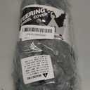 Luxury Fluffy Winter Car Steering Wheel Cover for Women Soft Warm Plush Cute Auto Accessories for Vehicle, Sedan, Universal, Fuzzy, Anti Slip, Gray, Standard Size, 14.75-15.15"