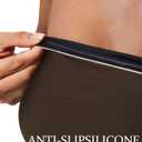 SUUKSESS Women One Piece Tummy Control Swimsuit Strapless Bandeau Bathing Suit (Brown, Small)