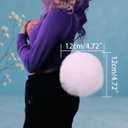 Christmas Reindeer Antlers Headband,Tail,Paws,Face Stickers, Halloween Festival Parties Dress up (Bunny White)