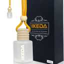 2 x Car Air Fresheners for Men | 10ml Air Freshener | Strong Perfume Hanging Diffuser with Odour Eliminaor Technology | Car Accessories | Car Scents Air Fresheners by Ikeda (Cylindrical, Coconut) (0.34 Fl Oz (Pack of 1))