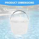 Pool Skimmer Basket for Pentair Skimmer Basket 516112 and Waterway Skimmer Basket 542-3240, for Renegade Skimmers Pool Basket | Built-in Weight | 316 Stainless Steel Handle (1Pcs)