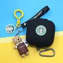 Case for Powerbeats Pro Wireless Earbuds with Doll Lanyard Carabiner, Silicone Cute Cover Protective Shockproof with Multiple Cartoon Styles of Design for Beats Powerbeats Pro