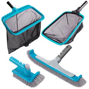Sepetrel Deluxe Swimming Pool Cleaning Kit Including 2 Brush Heads, 2 Pool Skimmer Nets(NO Pole) : Patio, Lawn & Garden