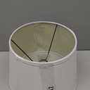 10" Top Diameter x 13" Bottom Diameter x 9" Slant Height with Washer (Spider) Attachment for Lamps with a Harp (Linen White)