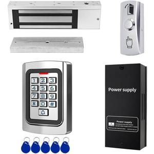 Door Access Control System 1200lb Electric Magnetic Door Lock Kit Waterproof Keypad ID Card Smartphone Tuya App Remote Control