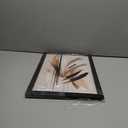 Framed Feather Lines Abstract Canvas Wall Art Print Modern Minimalist Poster Picture Living Room Bedroom Office Gallery Decor Living Room Bedroom Office Apartment 12X16 Inch Ready to Hang (Black and White Feather Lines)