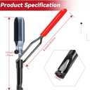 Dreyoo 13mm Valve Adjustment Tool Jam Nut, Slotted Valve Adjusting Stud, Valve Grinding Tool Compatible with Honda/Nissan Auto Vehicle Engines, Valve Lapping Guiding Removal Tool