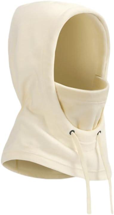 Balaclava Hood Ski Mask for Men Women Winter Scarf Face Masks Neck Head Cover Windproof Fleece Warmer Cold Weather Hat (Beige)