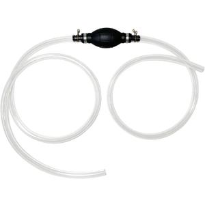 Brandon-Super Gasoline Siphon Hose, Fuel Transfer Siphon Pump for Gas, Oil, and Water, Manual Fuel Pump with 2 PVC 15mm Hoses and Metal Buckles (No Hose Clip)
