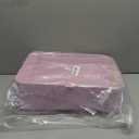 Sfozstra Open High-Sided Litter Box: Pink Medium Anti-Scatter Design - Self-Cleaning Sifting Tray - Low Tracking for Small Cats