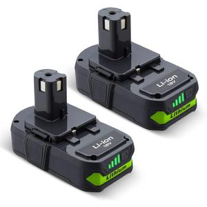 LORDONE 2Pack 3600mAh P108 Battery Compatible with Ryobi 18V Lithium Battery ONE+ P102 P103 P104 P105 P107 P108 P109 P190 P191 P122 Cordless Tool Battery