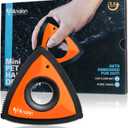 Analan Mini Pet Hair Remover for Car Detailing Supplies, Carpet Dog Hair Remover for Car Interior, Triangle Dog Hair Remover for Auto Detailing, Couch, Furniture, Lint, Carpet(Orange)