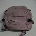 SHRRADOO Travel Laptops Backpack for Women Men, Casual Work Bag 17inch High School College Backpack Airline Approved Backpack for Hiking Business (Pink khaki)