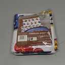 Jay Franco Kids Sheet Set with Fitted, Flat Sheets & Pillow Cover - Ultra-Soft Bedding with Pillowcase for Room Decor, White - Monster Jam, 3 Piece Toddler